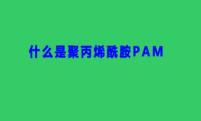 什么是聚丙烯酰胺PAM