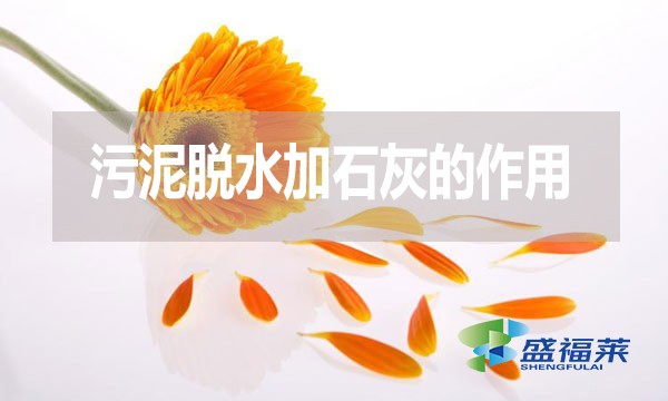 污泥脫水加石灰的作用是什么？